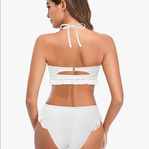 White Ruffle Bikini - Picture 2 of 6